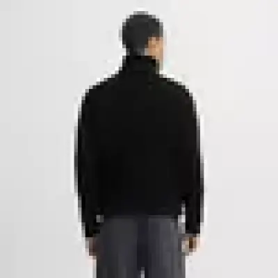 كنزة صوفية (بلوفر) رجالية جاك آند جونز محبوكة بياقة عالية ونصف سحاب