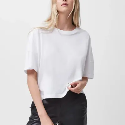 تي شيرت تالي جيرسي بياقة دائرية