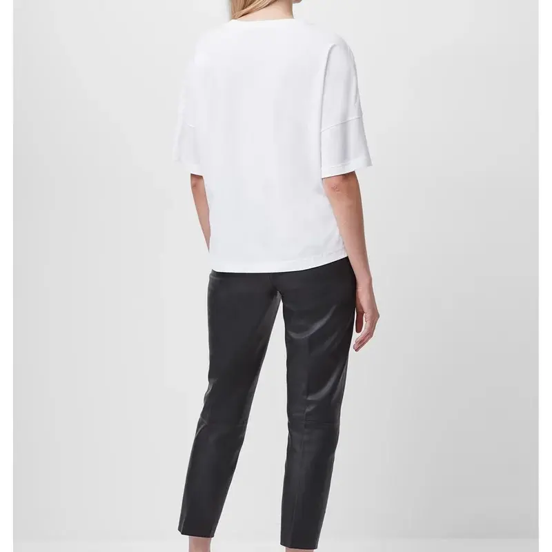 تي شيرت تالي جيرسي بياقة دائرية