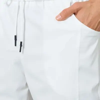 بنطال رجالي سادة بخصر رباط وقصة مستقيمة