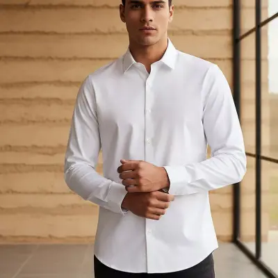 قميص أكسفورد بأكمام طويلة