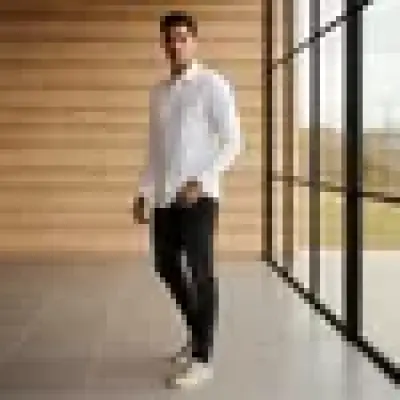 قميص أكسفورد بأكمام طويلة